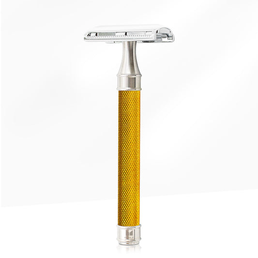 Double Edge Shaving Safety Razor with Stainless Steel Handle