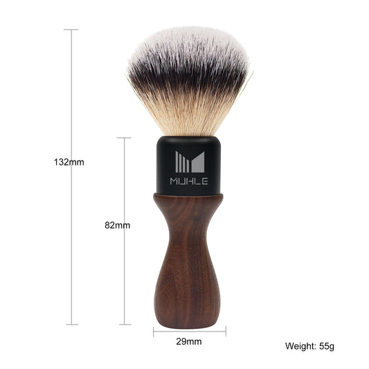MUHLE  Ergonomic Acrylic Handle Seal Handle Shape Men's Shaving Brush